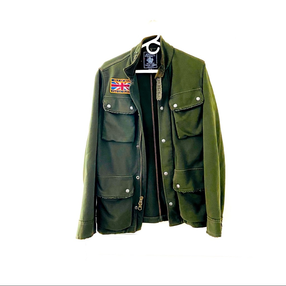 Rare vintage knit Rugby Ralph Lauren moto jacket
